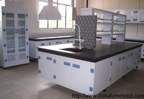 Het universitaire Meubilair van het Chemielaboratorium, Laboratoriumbanken en Kabinetten met Reagensplank 0