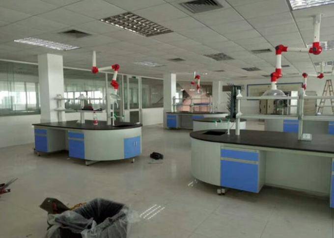 Chemisch Houten Laboratoriummeubilair, de Bank van het Laboratoriumeiland met Reagensplank 1