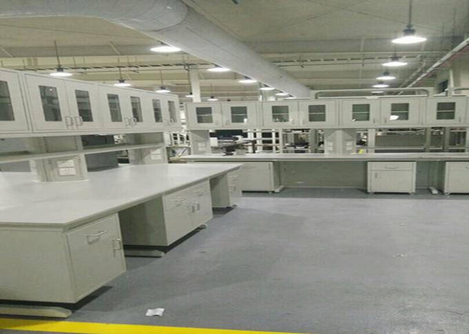 Het Meubilair van het de Chemielaboratorium van het universiteitsstaal/Laboratoriumwerkbank met Reagensplanken 2