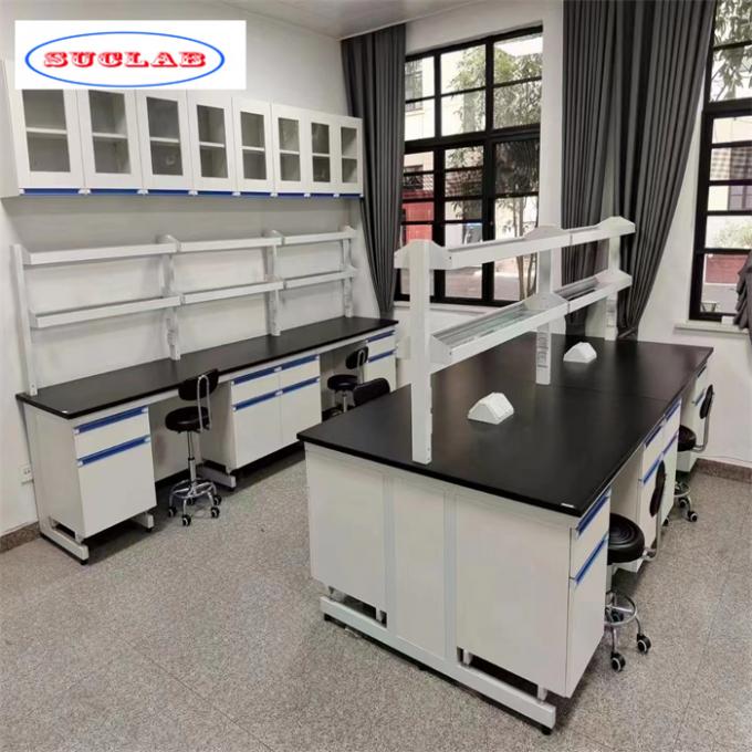 Moderne ontwerp chemie lab meubels met export triplex verpakking poedercoating 3