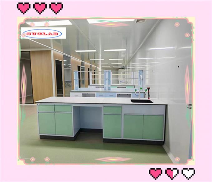 Fenool of epoxy hars plaat top chemie laboratorium bank laboratorium werkbank met planken 1