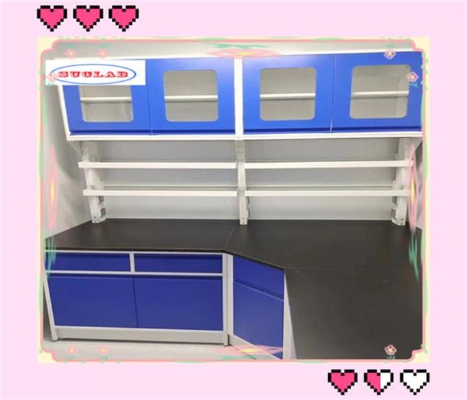 Warmte- en chemiebestendige witte chemie-laboratoriumbank laboratoriumtafels voor school en ziekenhuis 1