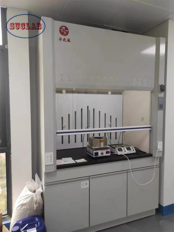 Chemisch bestand laboratoriumdampkappen Witte dampkap - Effectief actief koolstof/HEPA-filtersysteem 0