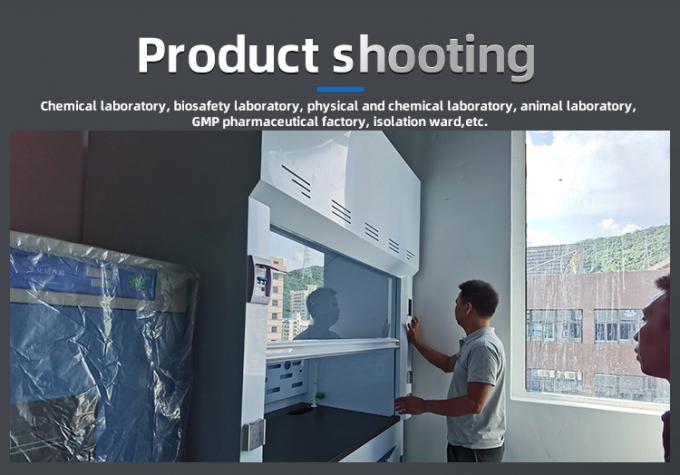 Installatietype Wand gemonteerde chemische rookkap PP rookkast met scrubber aanpassing 0