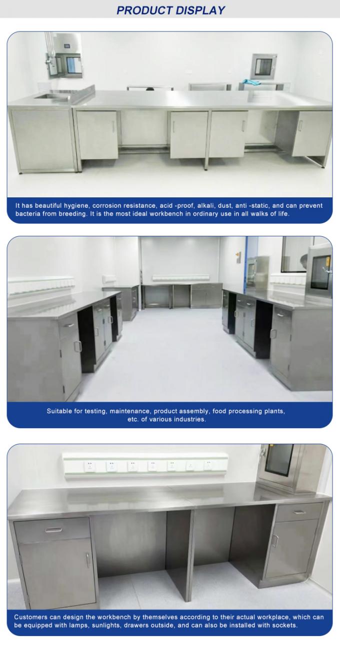 Laboratoriumbanken met een gepolijst ontwerp en aantal tekenaars als tekening - aanpasbaar 1