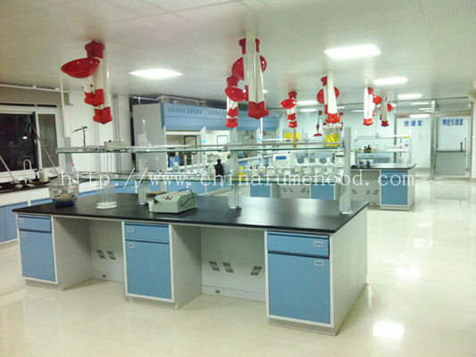 Goede prijs Cleanroom verzetten de Modulaire Laboratoriumbanken zich 12.7mm Alkali Countertops tegen Koudgewalste Staalkaders online