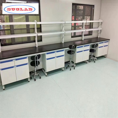 Goede prijs 1500*750*900MM Staal chemie lab werkbank voor laboratorium professionals online