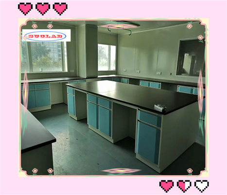 Goede prijs Laboratoriummeubilair met fenolische werkplaat 150cm X 75cm X 90cm online