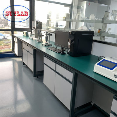 Goede prijs Phenolic Resin Counter Tops Chemie Lab Bench Laboratory Island Bench Met Keramische Valve Core Faucet online