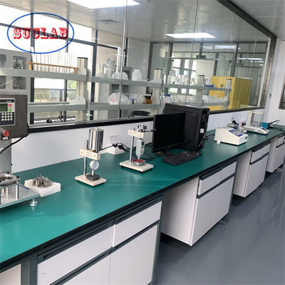 Goede prijs Heavy Duty Chemie Lab werkbank met opslag in zilver hoge duurzaamheid online