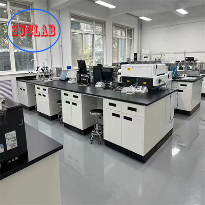 Goede prijs Chemielaboratorium werkbank bekleed met epoxy poeder coating fenolische hars planken werkbanken online