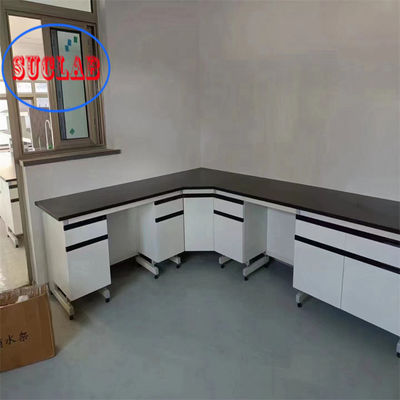 Goede prijs 1500*750*900MM Hout metaal chemie laboratorium werkbank verstelbare hoogte benen online