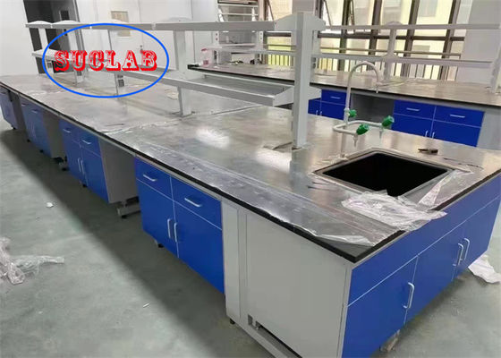 Goede prijs Multi Cabinet C Frame Lab Worksations / Lab Bench Table met fenolhars of epoxyhars werkplaat online
