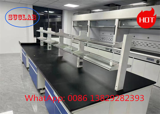 Goede prijs C-frame chemisch bestand laboratoriumbanken Prijs voor hoogwaardige werkplekken met veiligheidshengels online
