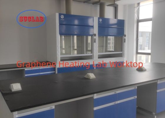 Goede prijs Coating met grafeen Verwarming Chemie Lab Bench L*1500/750 W *800 /850mm H Of aanpasbaar Wit/ Blauw/ Geel/ Zwart online