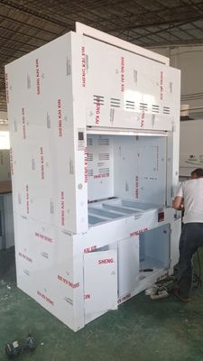 Goede prijs Explosion-proof Fume Hood with Wet Scrubber Maker Airflow 100m3/h Safety System Anti-static online