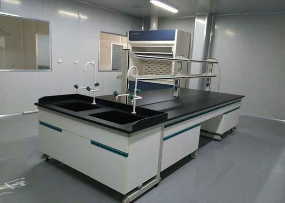 Goede prijs De zure/Alkali Bestand Houten Bovenkant van Phenolic/Epoxyharswerk van het Laboratoriummeubilair online