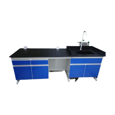Goede prijs De blauwe Fabrikanten van het het Laboratoriummeubilair van Epoxyharsworktop Houten voor het Chemische Laboratorium Gebruiken online