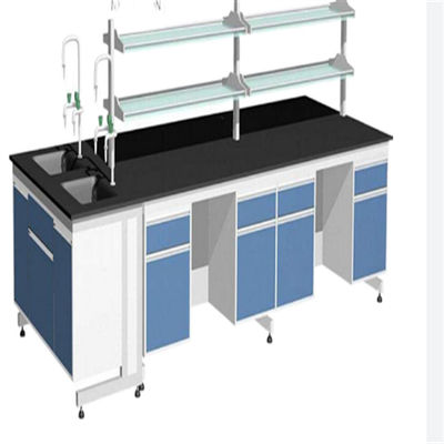 Goede prijs Het Laboratoriummeubilair van de Multiscene Blauw Chemie, Roestvrije Laboratoriumbank met Laden online