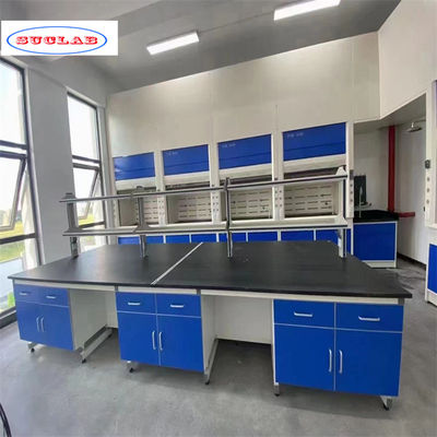 Goede prijs Als tekenend aantal handvaten en rails Chemie Lab Bench Laboratory Workbench Ontworpen voor laboratoria online