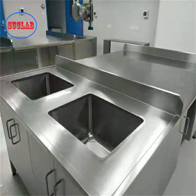 Goede prijs Laboratoriumbank met een integrale structuur van roestvrij staal met een laadvermogen van 300 kg zilver online