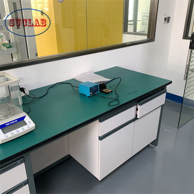 Goede prijs Professionele installatie Chemie Laboratorium Meubelen Laboratorium Werkstation Met Schutters glad oppervlak online