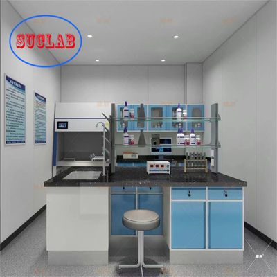 Goede prijs 40*60*100mm koudgewalst staal bekleed met epoxyharspoeder Chemie laboratorium casework online