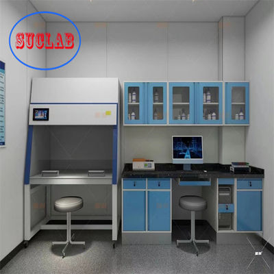 Goede prijs L*1500/750 W *800/850 mm H Lab werkbanken met aanpasbare houten/staal kast online