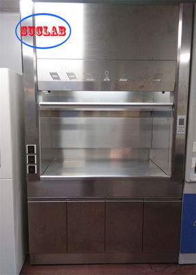 Goede prijs Laboratoriummeubilair met een ventilatiecloset met een rookkap, met een scrubber-tanksysteem, met visuele alarmen en LED-licht. online