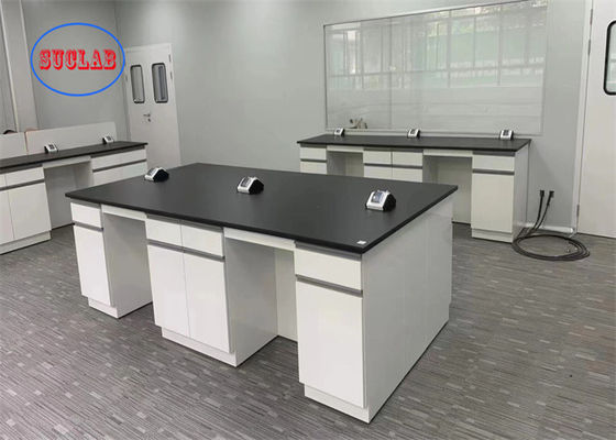 Goede prijs Staalchemie Lab Bank Lab Werkbank Hong Kong Wit met multifunctionele stopcontact en verstelbare glazen plank online