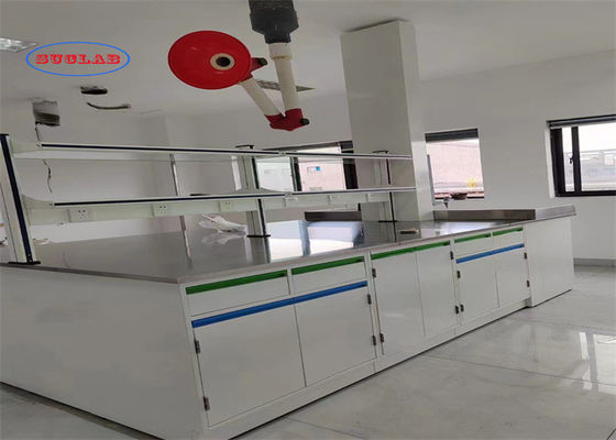 Goede prijs Full Steel Chemistry Lab Bench Laboratory Casework Hong Kong met Pp Sink en Silent Rail System online