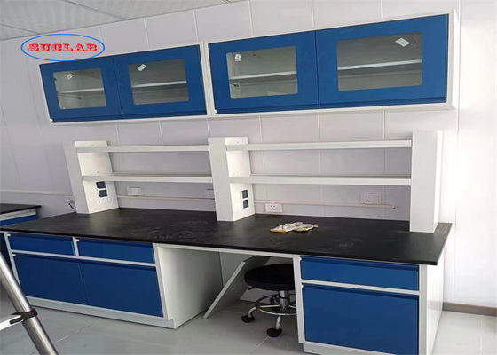 Goede prijs Silent Rail Chemistry Lab Bench Laboratory Meubels Maleisië met Epoxy Resin Sink en roestvrij staal scharnier online