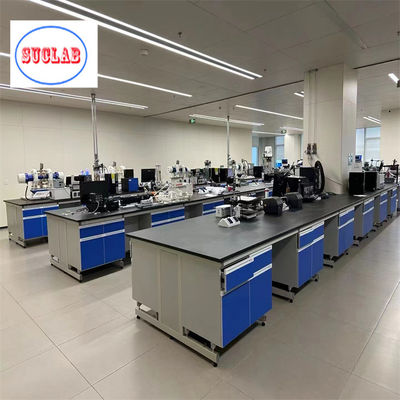 Goede prijs Chemistry Lab Workbench Maleisië Brandbestendige stalen laminaat DTC105 DEG Scharnieren Fenolische hars Top online