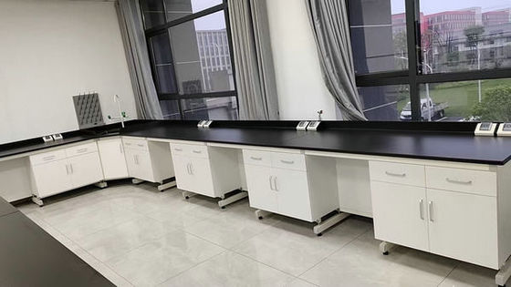 Goede prijs Zwart fenolhars werkblad Wit laboratoriumtafel in de chemie online