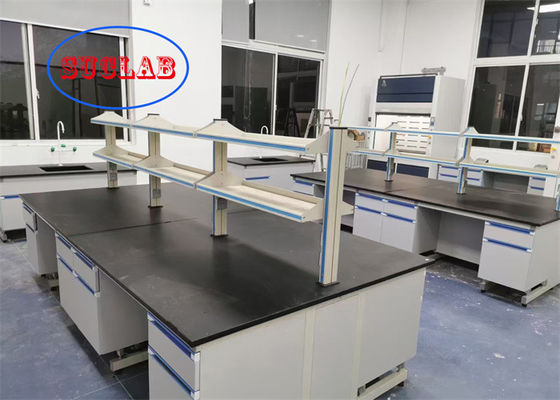 Goede prijs Chemie Lab Werkbank Werkstation met chemisch bestand laminaat en brandwerend stalen C-frame online