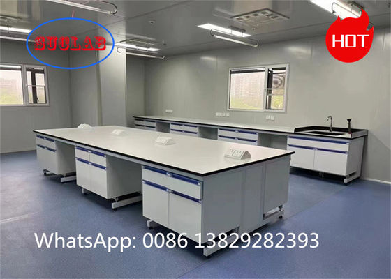 Goede prijs Veiligheid Fenolische hars of epoxy hars chemisch bestand laminaat C frame Lab werkstation met meerdere online