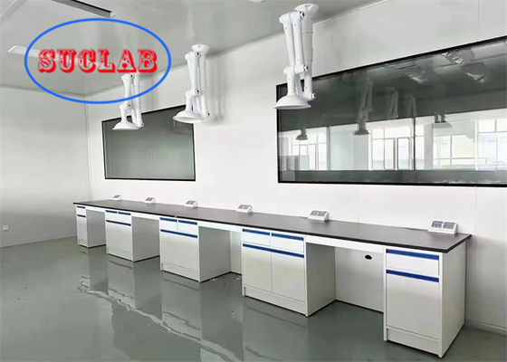 Goede prijs All Steel Lab Workbench Hong Kong met DTC Rail Reagent Racks en verstelbare glazen planken online