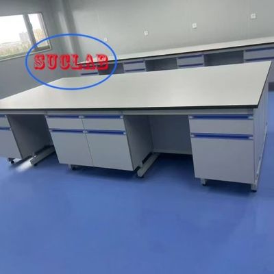 Goede prijs Verbeter de prestaties van uw laboratorium met staal hout C-frame chemie laboratorium werkbank chemische laboratorium meubels online