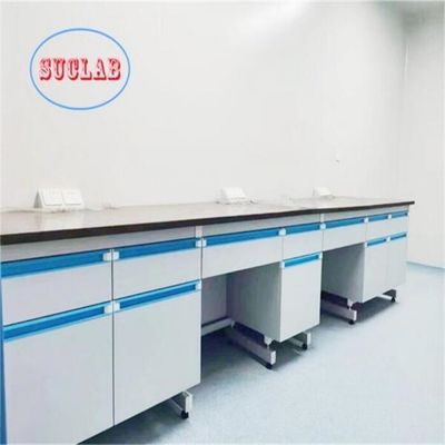 Goede prijs Blauw chemisch bestand gelamineerd werkoppervlak voor chemisch laboratorium Werkbank Chemisch laboratoriummeubel Fabrikant online