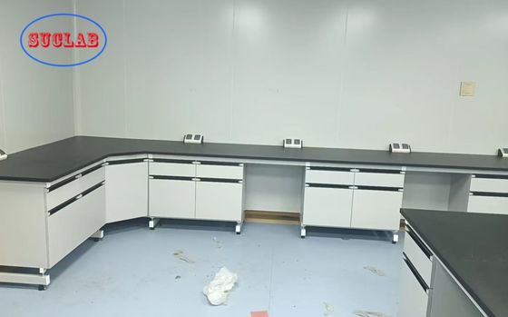 Goede prijs Custom Chemistry Laboratory Bench with Epoxy Resin  Countertops and Customizable Dimension L*1500/750 W *800 /850mm H online