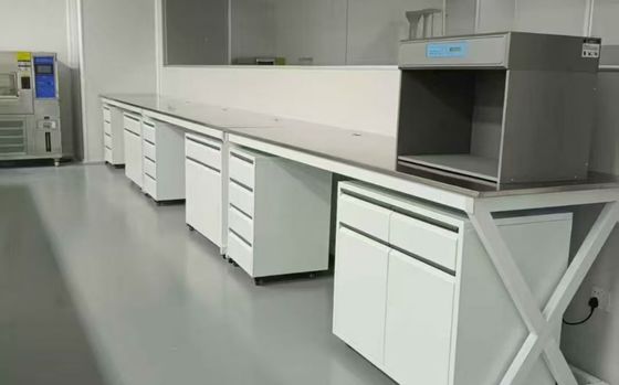 Goede prijs Aanpasbare chemielab werkstations Fabrikanten met afmetingen L*1500/750 W *800 /850 mm H basiskasten Houten/staalkasten online