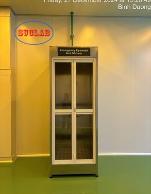 Goede prijs Zachte Flow Spuitkop Veiligheid Noodoogdouche Douchecabines voor Eenvoudige Wandmontage online